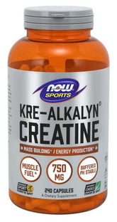 Krealkalyn® Creatine gepufferde Creatine Monohydraat 750 MG 240 Capsules NOW FOODS